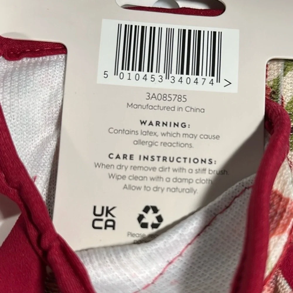 NEW Laura Ashley CRESSIDA Dark Red Floral All Weather Garden Gloves